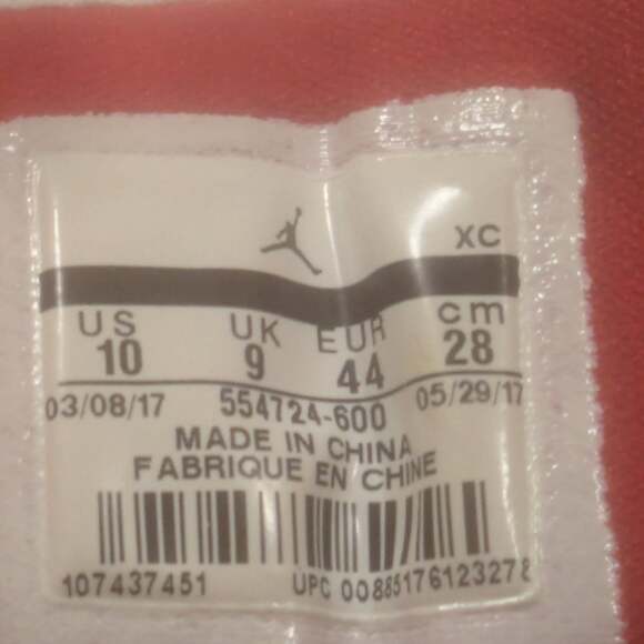 Air Jordan 1 Mid 'Gym Red 2.0' Red/White Sneakers - Picture 9 of 16